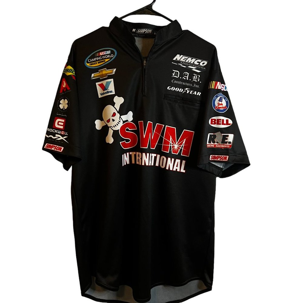 NEMCO Motorsports Chevrolet SWM International Mens Pit Crew Shirt Size Medium